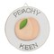 Mini Wooden Easel Sign 4" Round Desk Decor with Positive Quotes and Cut-Out Peach Asstd. 3